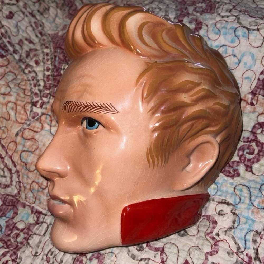 VINTAGE JAMES DEAN 1980’S WALL DECOR BY CLAY ART CO.